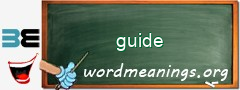 WordMeaning blackboard for guide
